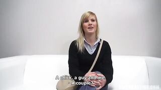 A young beauty from the Czech Republic came to porn casting
