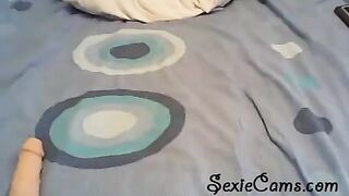 A girl tests her new sex toys live on webcam