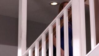 The guy made a strapon for his girlfriend Morgan Lee to fuck her hard