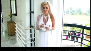 The bride got painted and immediately started to suck the witness