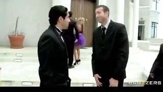 The bride got painted and immediately started to suck the witness