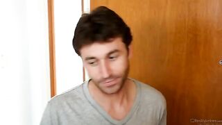 A young guy fucked his neighbor on the table and in the kitchen