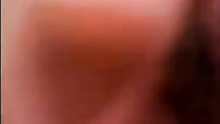 His friend was on her knees, getting his dick in her mouth