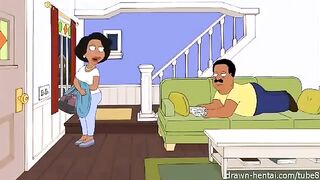 The porn parody of the famous TV show 'The Cleveland Show'