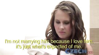 The drunken bride was seduced by a witness for lesbian sex