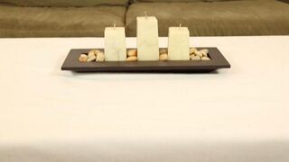 Under the table, the masseuse gives a blowjob to her client in 4K