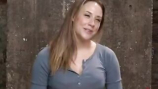 The cute girl tied up the man and fucked him in the chair