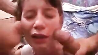 The cute ebony girl masturbates passionately and gets a lot of pleasure