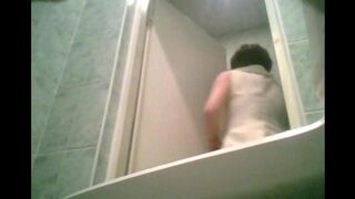 Camera in the toilet - don't peek! Piss in the mall
