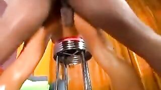 The girl was fucked hard in all poses by a young boy