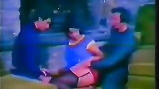 Retro threesome sex with Italian beauties from the 80s, featuring all the hottest scenes