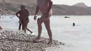 A nudist paradise in the southern part of Russia, Crimea region