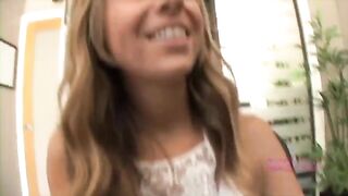 The girl is shown to show her boobs, but she sucks cock like a slut