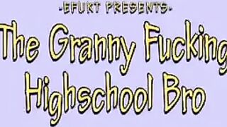 He managed to get his dick in granny’s crotch hole