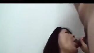 Older Japanese man plays with his cock and gives himself some sex