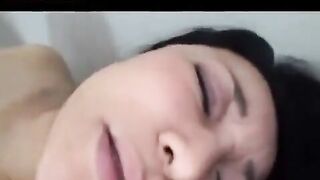 Older Japanese man plays with his cock and gives himself some sex