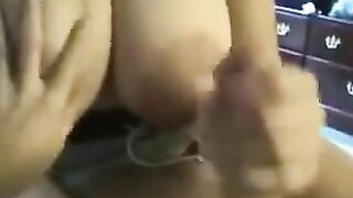 The fat slut swallows all the sperm without any leftovers