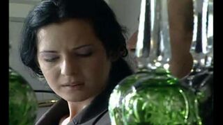 A hot page with sex and a dark-haired beauty who enjoys roughness