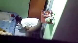 A spy camera was secretly installed in a girl's hostel room