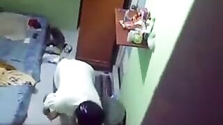 A spy camera was secretly installed in a girl's hostel room