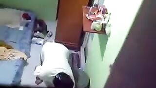 A spy camera was secretly installed in a girl's hostel room