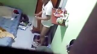 A spy camera was secretly installed in a girl's hostel room