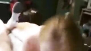 Girl was put on the bed and pulled to herself