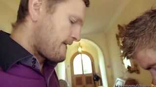 Two dicks ripped the ass of a naive young beauty