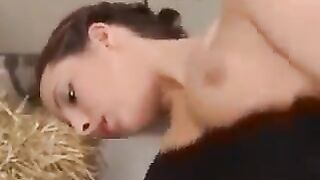 A mature woman wearing sexy stockings gets fucked by a guy
