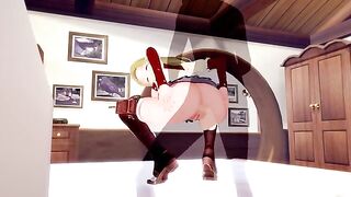 Jobless Reincarnation ZENITH GREYRAT gets passionate with Eris Boreas Greyrat in this steamy scene