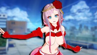 Destiny anime, a hot Hungarian model in animated action