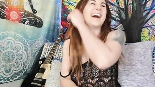 Funny hirsute girl gets naked and comes, showcasing her wild side