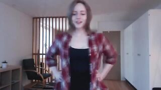 A girl plays with a big dildo, pretending it’s a boyfriend, and reaches intense climax
