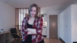 A girl plays with a big dildo, pretending it’s a boyfriend, and reaches intense climax