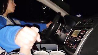 A sexy stepsister offers assistance to a stranded driver on the highway