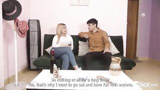 Tetas locas Latina Blanca gets her meat shot