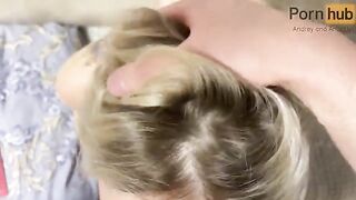 Her asshole was gapped by my cock, she moaned sadly