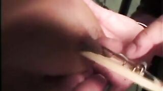 Busty BDSM with bondage and nipple clamping torture