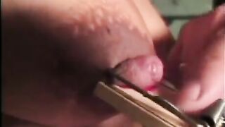 Busty BDSM with bondage and nipple clamping torture