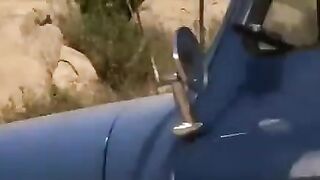 The driver has torn a girl on the road