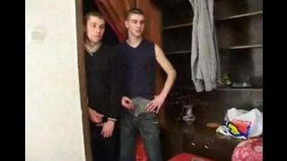 A hot grandma has sex with her grandson and his friends together