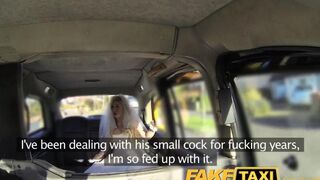 The bride met a hot guy in the car and had sex with him