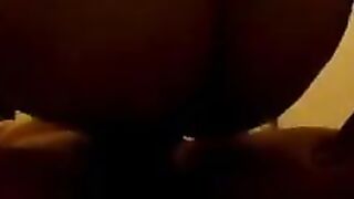 A woman with a sagging belly after childbirth fucks like a crazy, raw and unfiltered