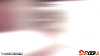 Girl greatly fucked herself with a big dildo and masturbated her sweet pussy