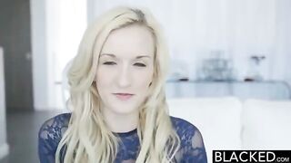 Fingered by a black man while the blonde was pleasuring herself with a vibrator
