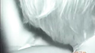The guy licked the hairy pussy of his sleeping sister
