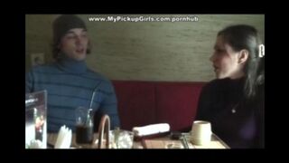 Russian beauty has anal sex with a black guy right after their meeting