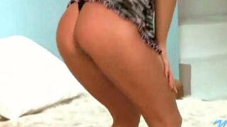 A young Russian naked shows her body and caresses herself on camera