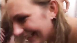 Group sex with the hottest young slut and her friends