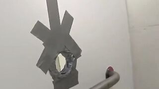 A man fucked a girl in the toilet of the club, it was just great sex